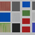 Vibrant Corrugated Building Panels in Multiple Colors for Construction Use 3d model