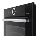 Bosch Built In Black Oven With Control Panel And Heating Elements