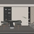 Modern Chess Room 3d model
