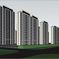 Building District Planning 3d model