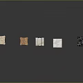 Five Classical Columns Display With Diverse Styles And Decorative Details