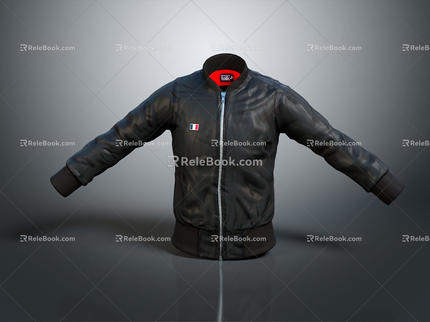 Jacket Leather Jacket Fashion Jacket Casual Jacket 3d model