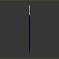 Glowing Purple Blue Gradient Daggers With Slender Blades And Decorative Handles