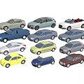 Diverse Collection Of Colorful Model Cars With Various Styles And Designs