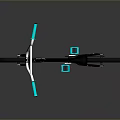 Black BMX Bike with Turquoise Wheels and Handlebars in Modern Design