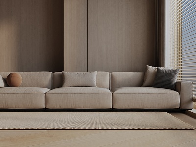 Modern three-seat sofa model