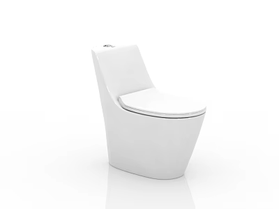 Modern White Toilet With Sleek Surface And Contemporary Clean Design Lines 3d model
