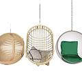Stylish Hanging Leisure Chairs with Different Rattan Designs and Comfortable Styles