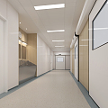 Modern hospital corridor Hospital operation corridor Ward corridor 3d model