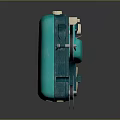 Vintage Ansco Film Projector With Turquoise Body And Two Film Reels