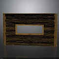 Wooden Storage Cabinet With Glass Panel And Natural Texture Design For Home