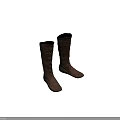 Brown Leather Tall Boots With Classic Lace Up Design And Flat Sole