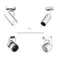 Modern White Spotlights and Downlights with Various Designs for Indoor Lighting