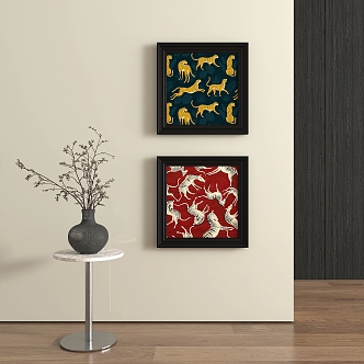 modern decorative painting 3d model