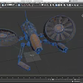 Attack UAV Armed UAV Unmanned Aerial Vehicle Military UAV Future High-tech Low Face Number Low Model Simple Model Game Film and Television Level 3d model