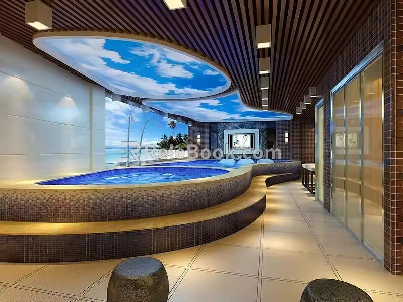 Swimming pool 3d model