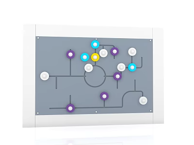 Children's puzzle board doorplate vertical doorplate outdoor panel PE board slider puzzle board slider PE board 3d model