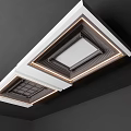 New Chinese-style Ceiling Modeling Draft 3d model