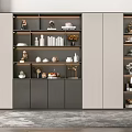 Modern bookcase 3d model