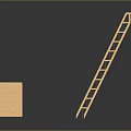 Wooden Sports Training Equipment With Bench And Ladder Structure For Fitness Use