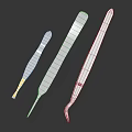 Stainless Steel Tweezers With Various Tip Shapes As Precision Tools For Professionals