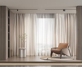 Modern Curtains 3d model