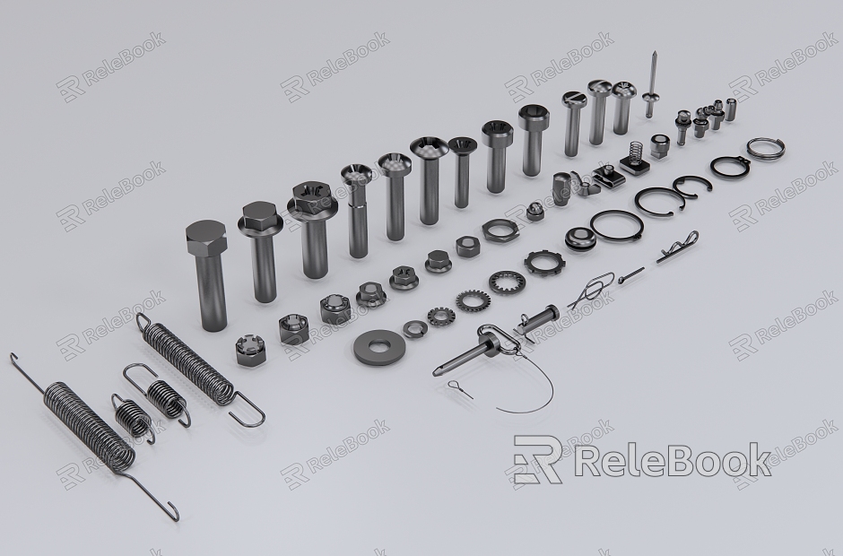 Modern Screw Screw Spring Combination model