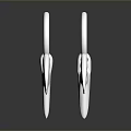 Unique Stylish Silver Bat Shaped Earrings Fashion Accessory For Modern Look