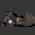 High Quality Professional Drum Set Equipment With Cymbals Sticks And Hardware