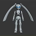 Robot Assistant Small Robot Butler Robot Butler Figure Game Figure 3d model