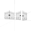 Decorative Wrought Iron Garden Gates With Intricate Patterns And Classic Design