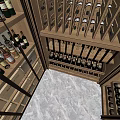 Elegant Wine Cellar Interior With Wooden Racks Glass Cabinets And Neatly Arranged Bottles