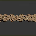 Stylish Rose Gold Ring Exquisite Design With Intricate Curved Patterns And Linked Decorative Details