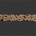 Modern Bangle Bracelet Arm Bangle Carved 3d model