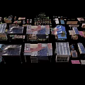 Vegetable stand fruit and vegetable stand combination vegetable market stall market life props low face number low model simple model game film and television level super realistic 3d model