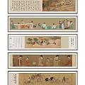 Traditional Chinese Figure Paintings Featuring Ancient Female Figures In Classical Attire And Scenic Backgrounds