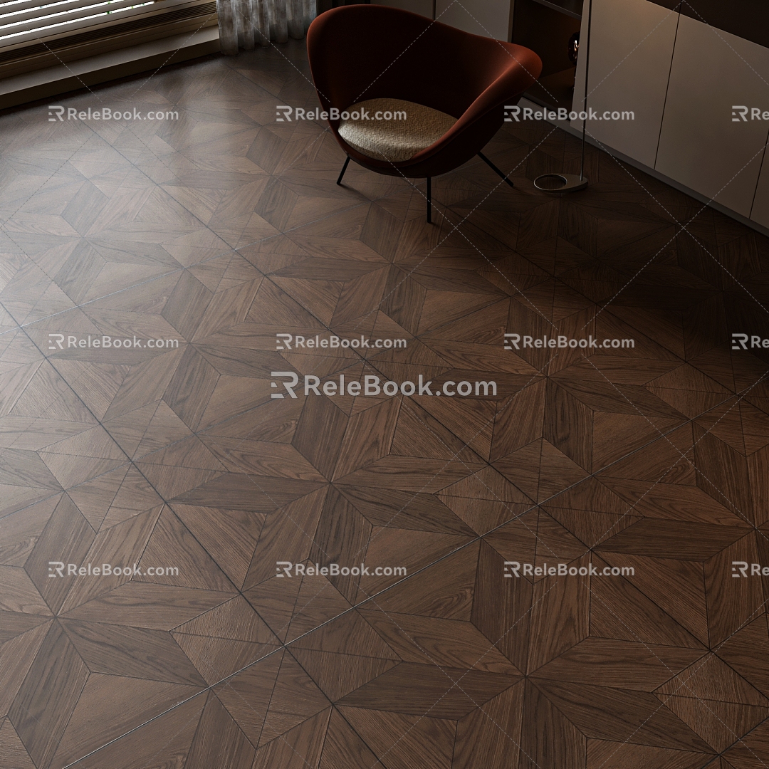 retro wood flooring french antique wood flooring 3d model