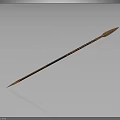 Traditional Weapon Arrow with Wooden Shaft Metal Tip and Feather Fletching