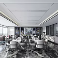 Modern Sales Office Sales Center Negotiation Area Rest Area 3d model