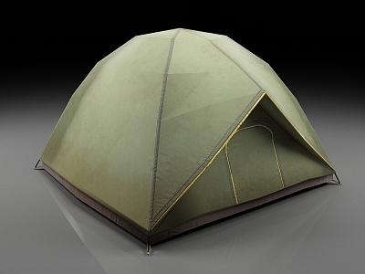 Tent camping equipment outdoor tent 3d model