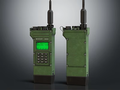 Green KENWOOD Wireless Doorbell Units With Antenna Green Screen And Keypad 3d model