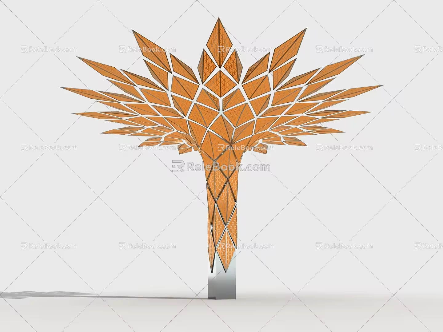 Modern Columns Rhombic Columns 3d model