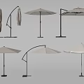 Various Outdoor Patio Umbrella Styles With Cantilever And Crank Lift Mechanisms