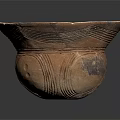 Handcrafted Earthenware Bowl With Wide Rim And Textured Surface For Daily Use