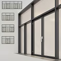 Modern Black Frame Casement Windows With Clear Glass For Building Exterior Design
