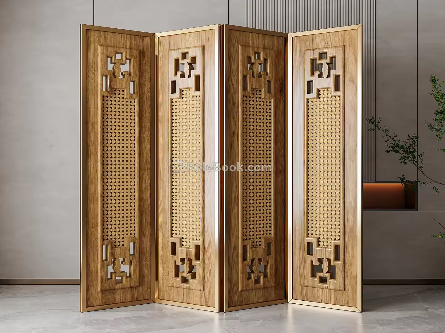Screen partition 3d model