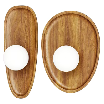 Wall lamp simple wall lamp bedside wall lamp solid wood wall lamp Nordic wall lamp 3d model