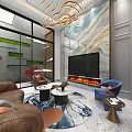 Modern Home Theater Room Interior With Comfortable Seats And Surround Sound System