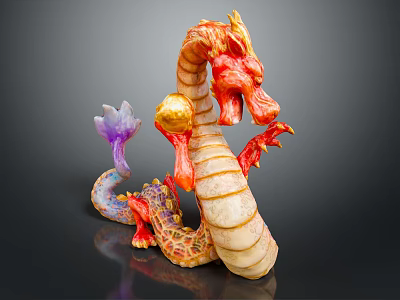 Modern Dragon Chinese Dragon Dragon 3d model