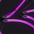 Unique Purple Neon Lips Shape Decorative Light for Modern Home Decoration